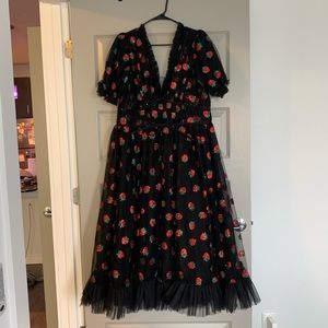 Lirika Matoshi Stawberry Dress Black XXL